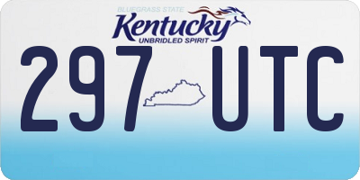 KY license plate 297UTC