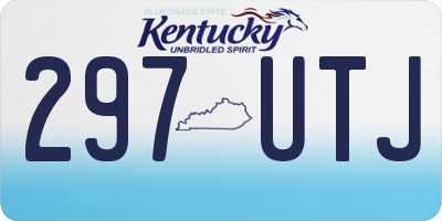 KY license plate 297UTJ