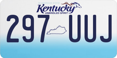 KY license plate 297UUJ