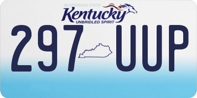 KY license plate 297UUP
