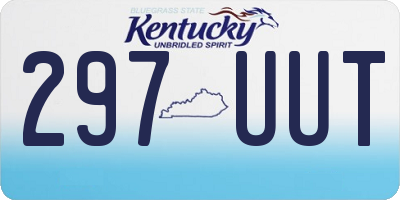 KY license plate 297UUT