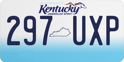 KY license plate 297UXP