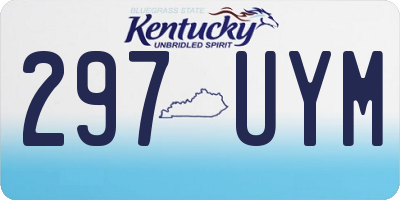 KY license plate 297UYM