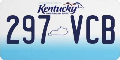 KY license plate 297VCB