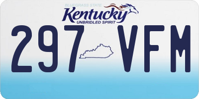 KY license plate 297VFM