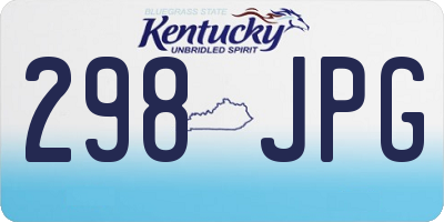 KY license plate 298JPG