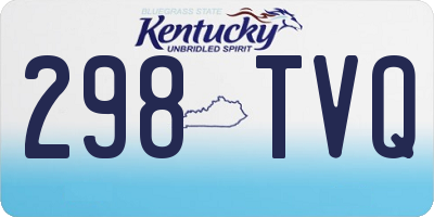 KY license plate 298TVQ