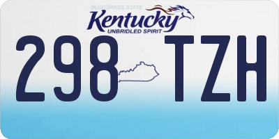 KY license plate 298TZH