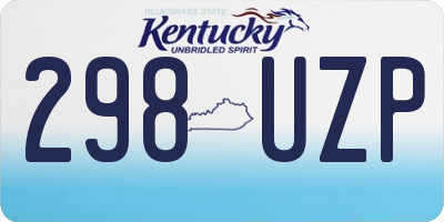 KY license plate 298UZP