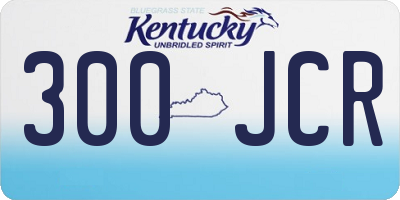 KY license plate 300JCR