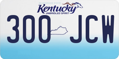 KY license plate 300JCW