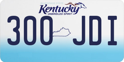 KY license plate 300JDI