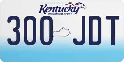 KY license plate 300JDT