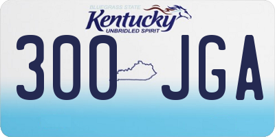 KY license plate 300JGA