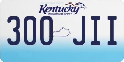 KY license plate 300JII