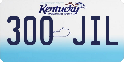 KY license plate 300JIL