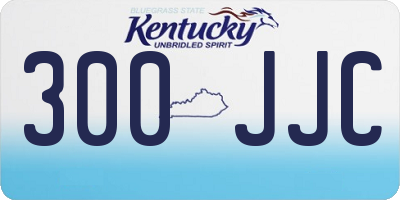 KY license plate 300JJC