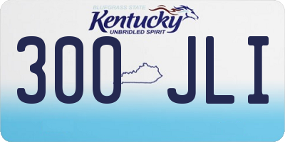 KY license plate 300JLI