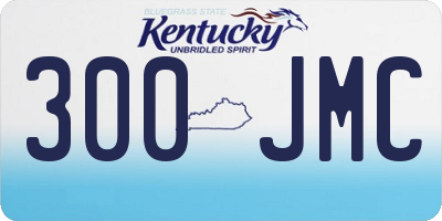 KY license plate 300JMC