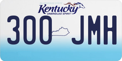 KY license plate 300JMH