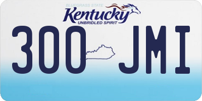 KY license plate 300JMI