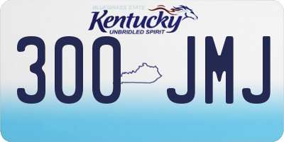 KY license plate 300JMJ