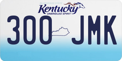 KY license plate 300JMK