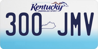 KY license plate 300JMV