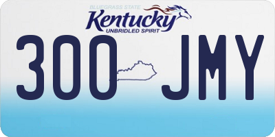 KY license plate 300JMY
