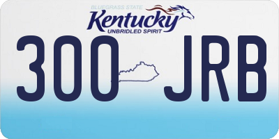 KY license plate 300JRB