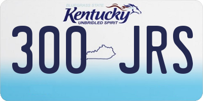 KY license plate 300JRS