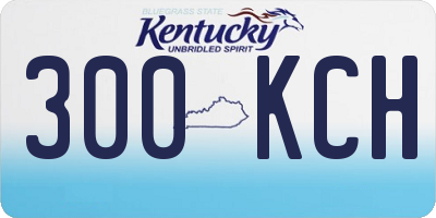 KY license plate 300KCH