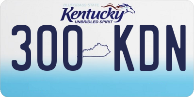 KY license plate 300KDN