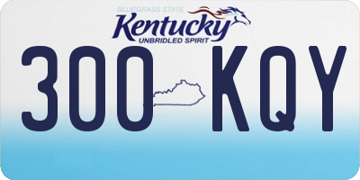 KY license plate 300KQY