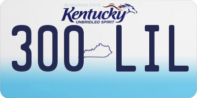 KY license plate 300LIL
