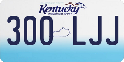 KY license plate 300LJJ