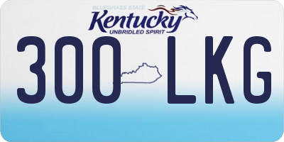 KY license plate 300LKG