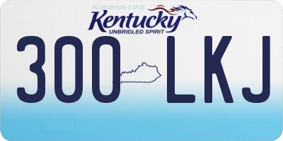 KY license plate 300LKJ