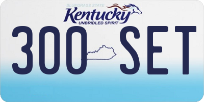 KY license plate 300SET