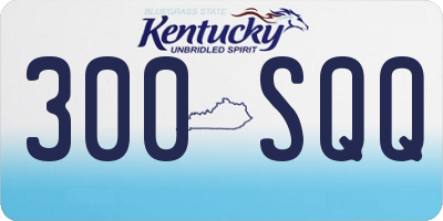 KY license plate 300SQQ