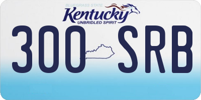 KY license plate 300SRB