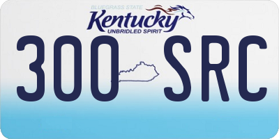 KY license plate 300SRC