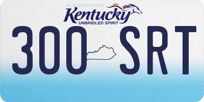 KY license plate 300SRT