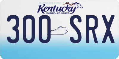 KY license plate 300SRX