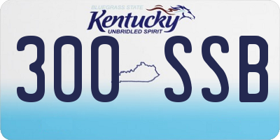 KY license plate 300SSB
