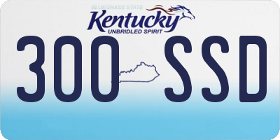 KY license plate 300SSD