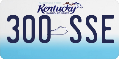 KY license plate 300SSE