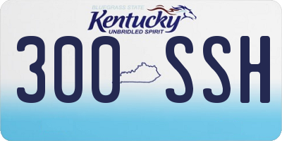 KY license plate 300SSH
