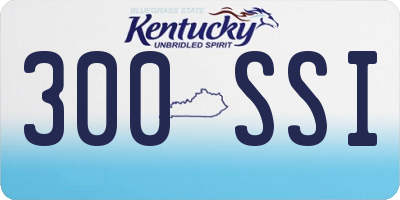 KY license plate 300SSI