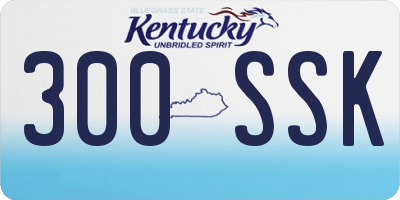 KY license plate 300SSK